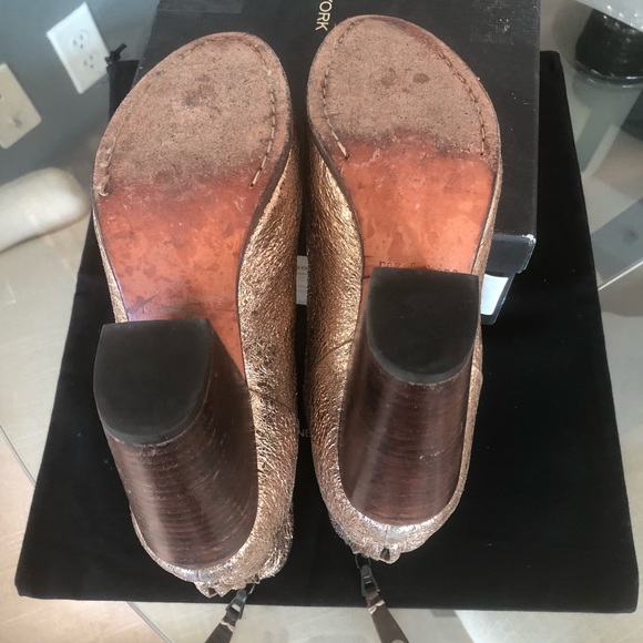 Rag and Bone Gold Metallic Newberry Booties - Picture 6 of 6